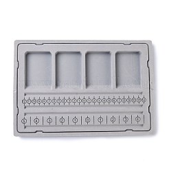 Пластиковые флокированные браслеты доски для дизайна бисера&nbsp;X-ODIS-Z001-01