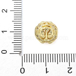 Латунные микро проложить кубического циркония бусы KK-Z095-04G-07