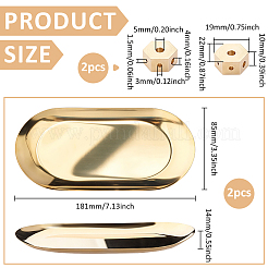 2 porte-encens hexagonal en laiton&nbsp;AJEW-ME0004-08