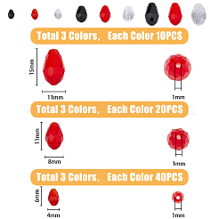 210шт 9 стиля стеклянные бусины GLAA-HY0001-17