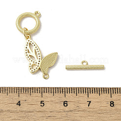 Fermagli a ginocchiera in zircone chiaro micro pavè di ottone&nbsp;KK-K385-005G