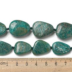 Природных амазонит бисер нитей G-F645-02A