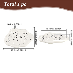 Фарфоровый поднос в форме облака AJEW-WH0326-62