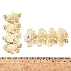 Сплав болтающиеся серьги стержня&nbsp;LS-EJEW-B136-02KCG-01