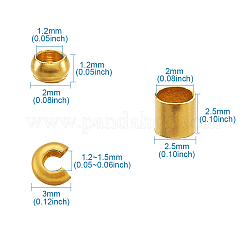 Зажимные бусины из латуни KK-TA0007-57