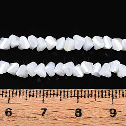 Гальванические непрозрачные стеклянные бусины&nbsp;GLAA-N022-4mm-03