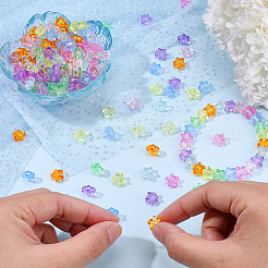 320шт 8 цвета прозрачные акриловые бусины&nbsp;MACR-PA0001-25