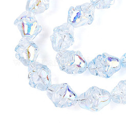 Гальванизируйте прозрачное стекло бисер нитей&nbsp;EGLA-N020-03G