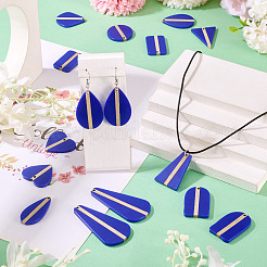 20 шт. 10 стиля подвесок из непрозрачной смолы и дерева&nbsp;RESI-TA0004-68