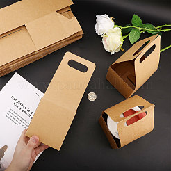 Caja de papel kraft para porta bebidas.&nbsp;AJEW-WH0504-75