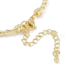 Изготовление браслета из латунной витой цепочки KK-U020-14G