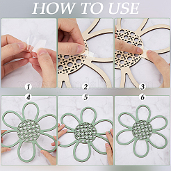 3шт. набор подвесок из натурального дерева&nbsp;WOOD-WH20002-03A