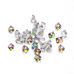 Cabochons di vetro cubo sfaccettato&nbsp;GGLA-L007C-19