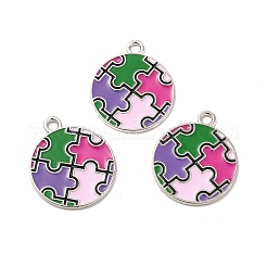 Pendentifs d'émail en alliage&nbsp;ENAM-J650-02P-02