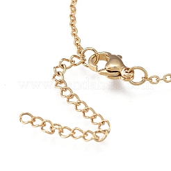Colliers à pendentif en zircone cubique transparent micro pavé en laiton&nbsp;NJEW-R256-07
