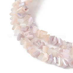 3шт гальванизированные стеклянные бусины эластичные браслеты BJEW-JB12033