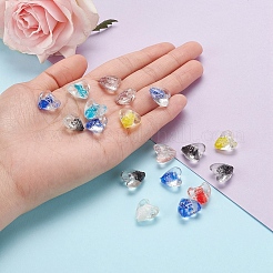 20шт светящиеся бусины лэмпворк ручной работы LAMP-YW0001-04