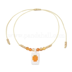 3 pulsera con dijes de cuentas de vidrio Miyuki&nbsp;BJEW-MZ00321