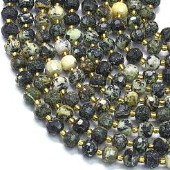 Бусы натуральная африканская бирюза (яшма) G-K389-E71-01