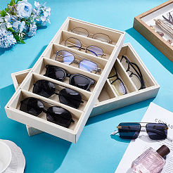 6 держатель для хранения солнцезащитных очков Grids Velvet&nbsp;ODIS-WH0099-130