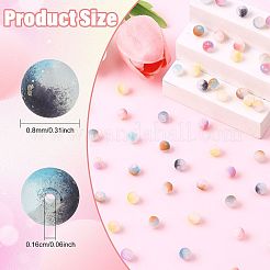 200 г стеклянных бусин с эффектом кракле&nbsp;DGLA-YW0001-56A