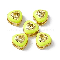 Стойки обшивки латунь кубического циркония бусы&nbsp;KK-C007-16G-02