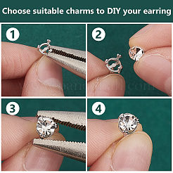 2 пара сережек-гвоздиков из стерлингового серебра&nbsp;STER-BC0002-56