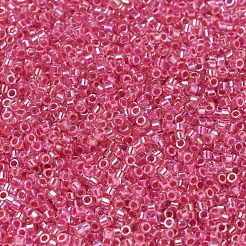 MIYUKIデリカビーズ  シリンダー  日本製シードビーズ  11/0  （db0075)ダークコーラルクリスタルアブ  1.3x1.6mm  穴：0.8mm  約2000PCS /ボトル  10 G /ボトル&nbsp;SEED-JP0008-DB0075