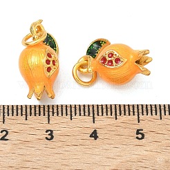 Подвески в виде фруктов из сплава с эмалью&nbsp;ENAM-B037-11G-02