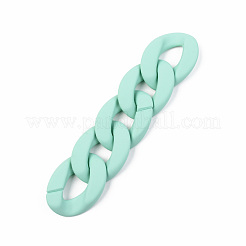 Undurchsichtige sprühlackierte Acrylverbindungsringe&nbsp;LS-OACR-T024-01-I09