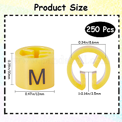 250 шт. пластиковые маркеры для одежды и брюк размера М KY-CP0001-09