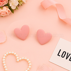 9 пара двухцветных акриловых сережек-гвоздиков&nbsp;EJEW-GO0002-05