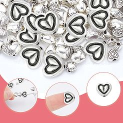 Сплав бусины сердце FIND-SP0002-19A