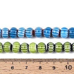 Ручной работы millefiori стеклянные бусины нитки LAMP-T022-11M