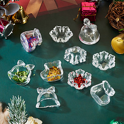 12 stücke 3 arten weihnachten thema transparent acryl perlen&nbsp;TACR-TA0001-76