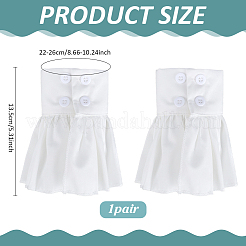 Mangas con puños desmontables de gasa de seda&nbsp;AJEW-WH0816-631
