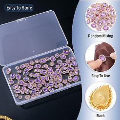 100 шт. пришивные стразы в форме капли/сердца/звезды&nbsp;FIND-TA0006-69C