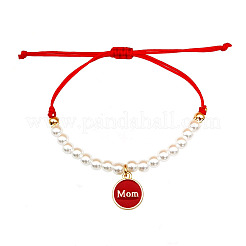 Bracelets à breloques en alliage émaillé pour la fête des mères&nbsp;FS-WGE9C02-01