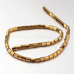 Electroplate non magnetici ematite sintetico fili di perline&nbsp;G-F300-38A-03