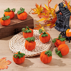 Тыква украшение из шерсти ручной работы войлок&nbsp;DIY-WH0504-793A-01