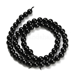 Натуральный черный шпинель бисер пряди G-L631-A03-6mm