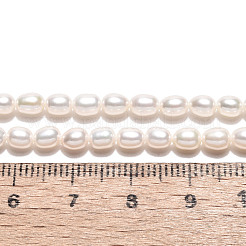 Нити из натурального культивированного пресноводного жемчуга PEAR-N024-03-4AB