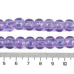 Нити из фольгированных бусин лэмпворк ручной работы&nbsp;FOIL-K003-04