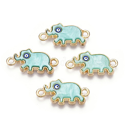 Подвески в виде слона из сплава эмали ENAM-A139-07G-05