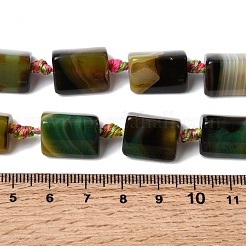 Натуральные полосатые агатовые бусы&nbsp;G-H342-C01-01