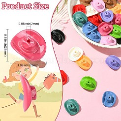 36шт 12 цвета непрозрачные акриловые бусины&nbsp;SACR-CJ0001-84