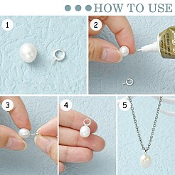 925 поручни с винтовой проушиной из стерлингового серебра X-STER-D035-42S