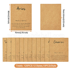 120 шт. Картонные демонстрационные карточки для украшений из картона&nbsp;AJEW-FW0001-02