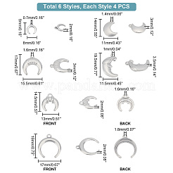 24 шт. 6 подвески из нержавеющей стали 304&nbsp;STAS-PH0001-74
