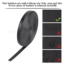 Плоский шнур из искусственной кожи&nbsp;LC-WH0006-05E-02